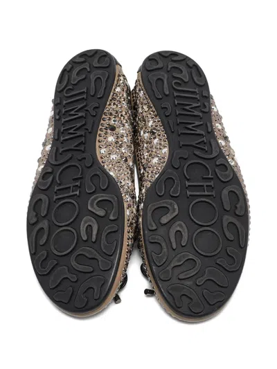 Pre-owned Jimmy Choo Crystal-embellished Ballet Flats