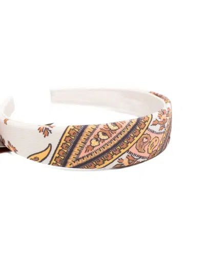 Etro Paisley-print Headband In White
