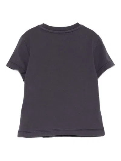 Etro Pegasus-motif Cotton T-shirt In Gray