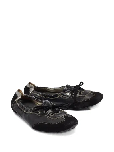 Pre-owned Tod's Vintage 2023 Bow-embellished Ballet Flats