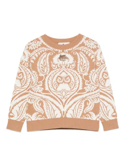 Etro Paisley-pattern Sweater In Neutral