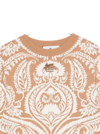 Etro Paisley-pattern Sweater In Neutral