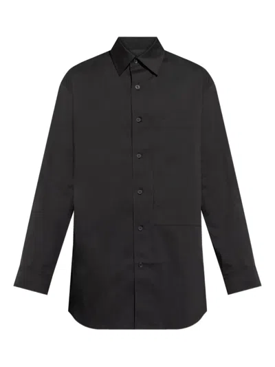 Y-3 Button-fastening Shirt In Black