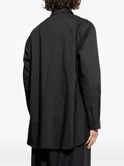 Y-3 Button-fastening Shirt In Black