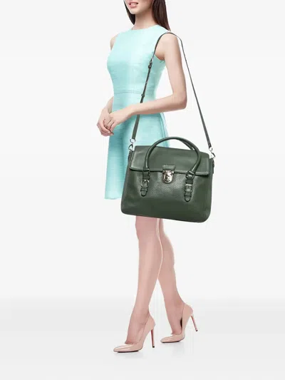 Pre-owned Kate Spade 2023 Lola Avenue Rollins Tote Bag In Green