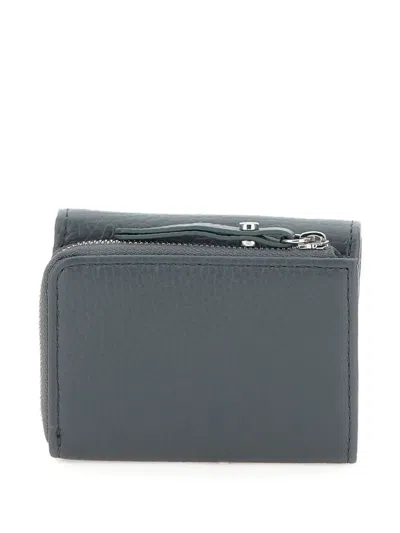 Gianni Chiarini Zip-around Leather Wallet In Blue