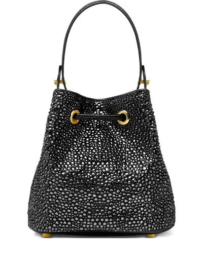 Versace La Medusa Crystal-embellished Mini Bucket Bag