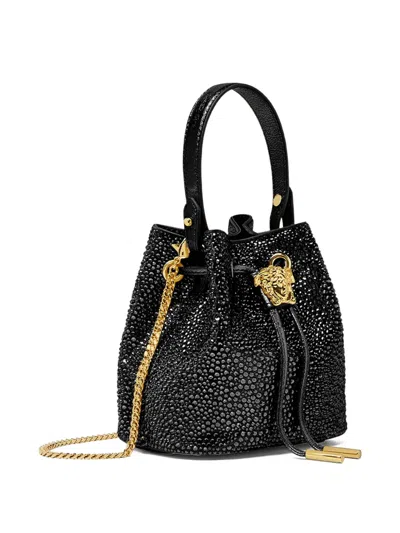 Versace La Medusa Crystal-embellished Mini Bucket Bag