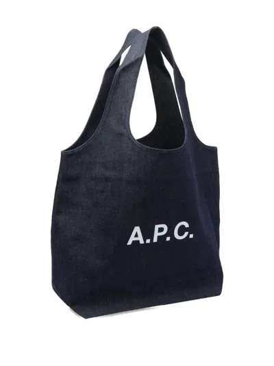 Apc Large Ninon Denim Tote Bag
