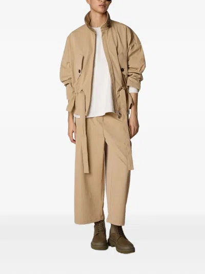 Save The Duck Elasticated-waist Trousers In Nude