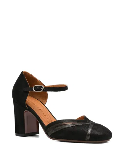 Chie Mihara 80mm Ankle-strap Block-heel Pumps
