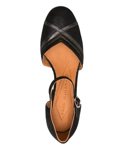 Chie Mihara 80mm Ankle-strap Block-heel Pumps