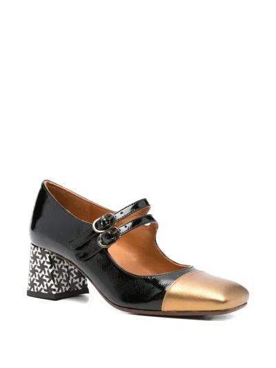 Chie Mihara 55mm Geometric-block Heel Pumps In Black