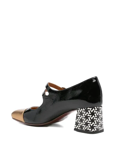 Chie Mihara 55mm Geometric-block Heel Pumps In Black