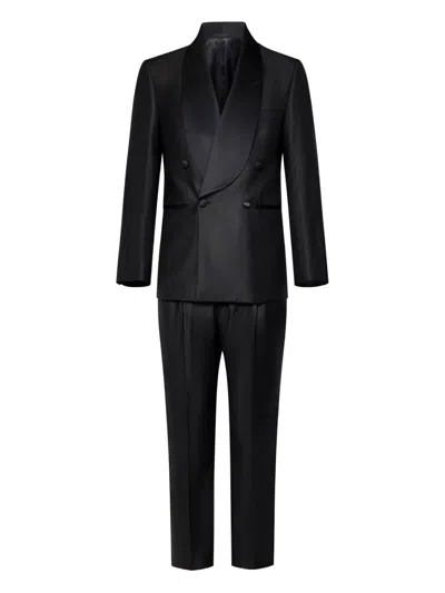 Franzese Collection Franzese Napoli Stefano De Martino Model Suit In Black