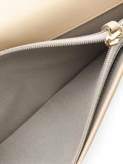 Pre-owned Chanel 2012-2013 Coco Mark Wallet In Neutral