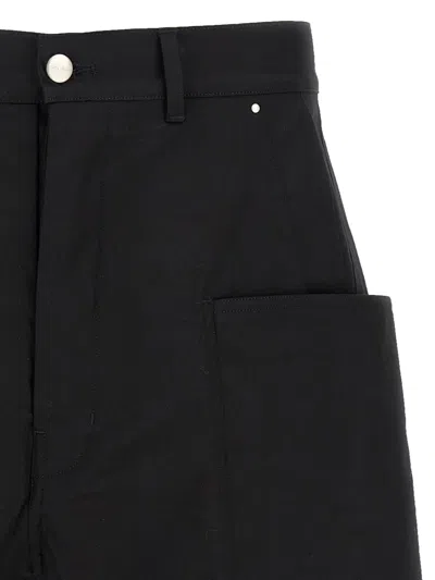 Rick Owens Stefan Cargo Bermuda Shorts In Black