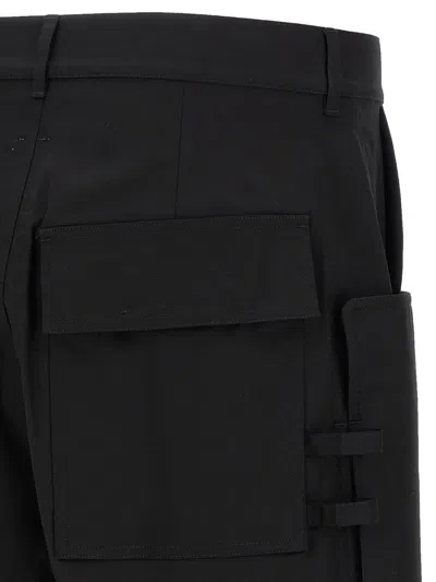 Rick Owens Stefan Cargo Bermuda Shorts In Black