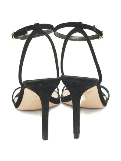 Pre-owned Stuart Weitzman  100mm Suede Ankle-strap Sandals