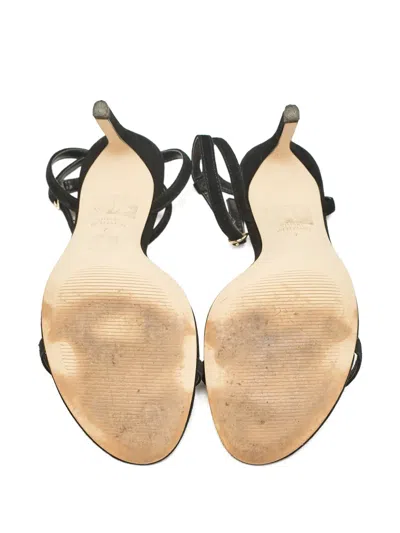 Pre-owned Stuart Weitzman  100mm Suede Ankle-strap Sandals