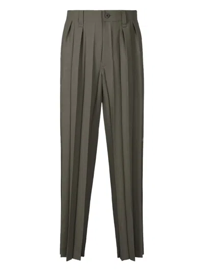 Issey Miyake Pleated Trousers In Brown