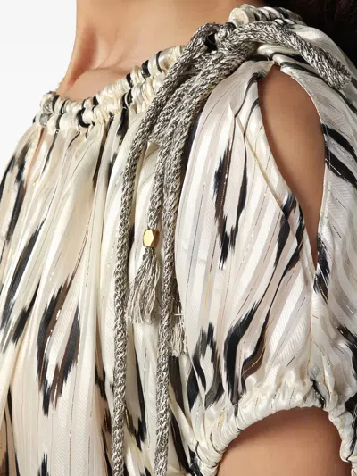 Isabel Marant Graphic-pattern Pleated Blouse