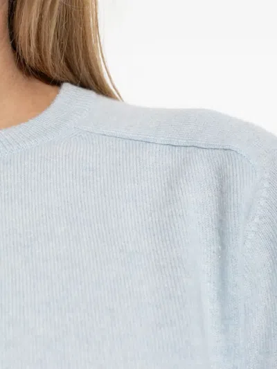 Lisa Yang The Kenza Short-sleeve Cashmere Top In Blue