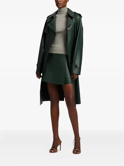 Ralph Lauren Mulberry Silk-blend Turtleneck Sweatshirt In Gray