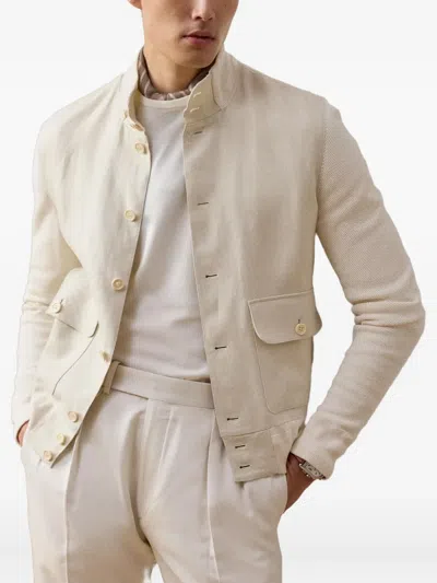 Ralph Lauren Buttoned Bomber Jacket