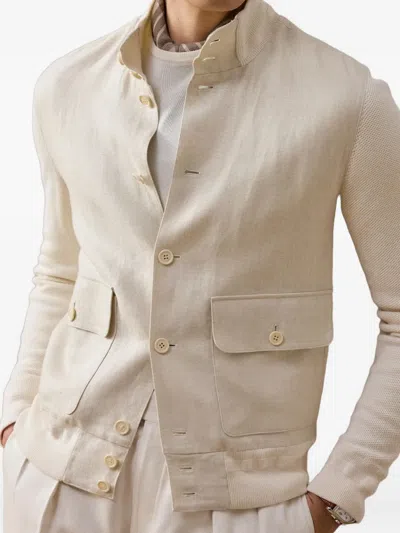 Ralph Lauren Buttoned Bomber Jacket