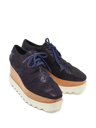 Pre-owned Stella Mccartney 80mm Star-patch Platform Lace-up Shoes