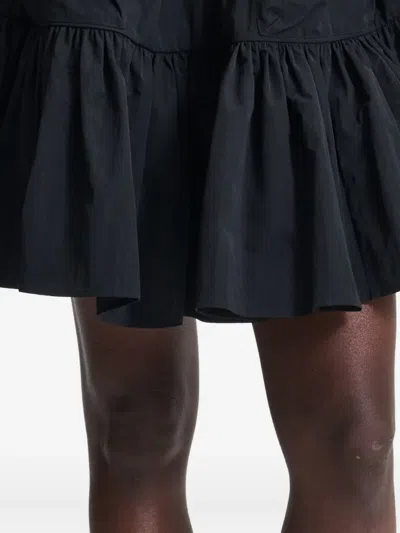 Cecilie Bahnsen Blair Ruffled Two-pocket Mini Skirt In Black