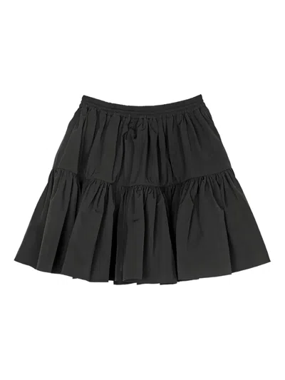 Cecilie Bahnsen Blair Ruffled Two-pocket Mini Skirt In Black