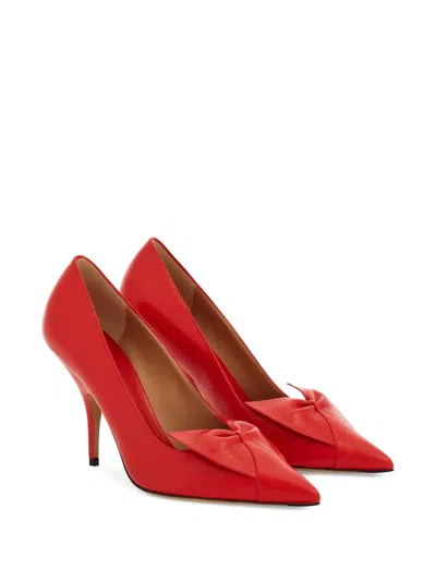 Ferragamo 70mm Bow Pointed-toe Pumps