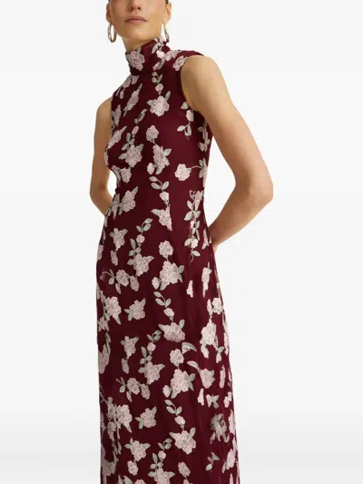 Rotate Birger Christensen Rotate Sleeveless Maxi Dress In Red