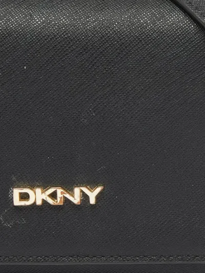 Pre-owned Dkny Vintage 2024 Leather Flap Wallet