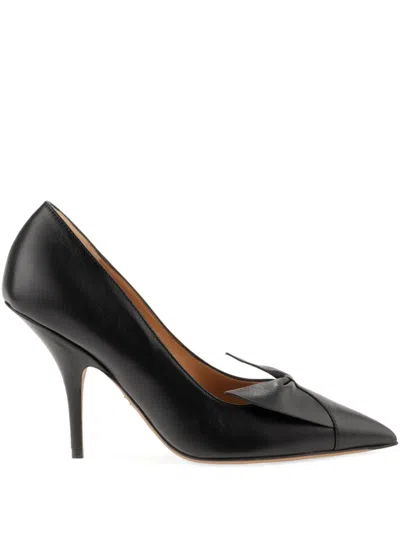Ferragamo Stylish Pumps With Pointed Toe And Bow