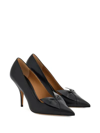 Ferragamo Stylish Pumps With Pointed Toe And Bow