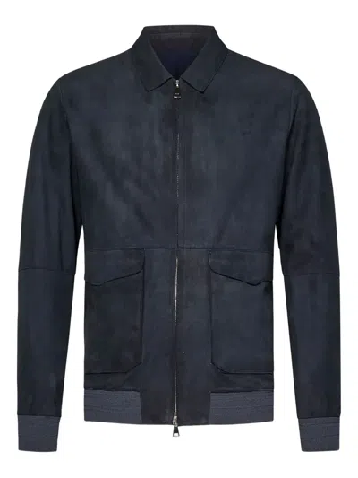 Franzese Collection Franzese Napoli Brad Pitt Jacket In Blue