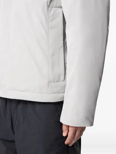 Stone Island Padded Jacket With Anti-drop And Zip Pockets In Gray