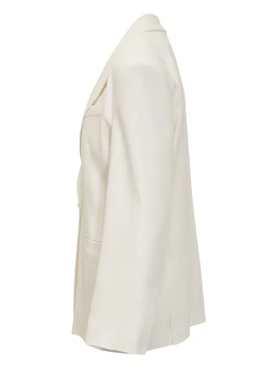 Pinko Single-breasted Blazer In White