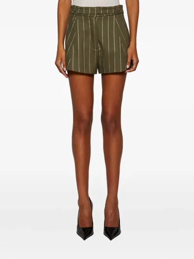 La Semaine Pinstripe Short In Green