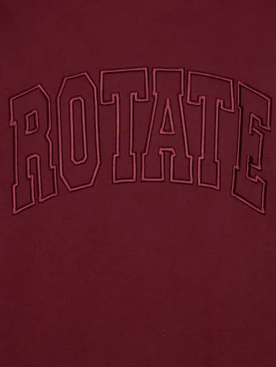 Rotate Birger Christensen Heavy Bordeaux Sweatshirt In Red
