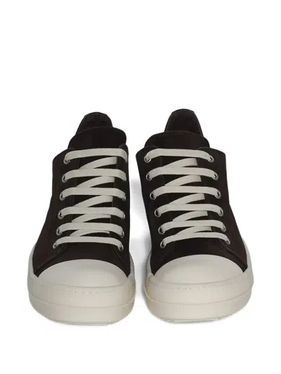 Rick Owens Suede Low-top Sneakers