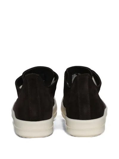 Rick Owens Suede Low-top Sneakers