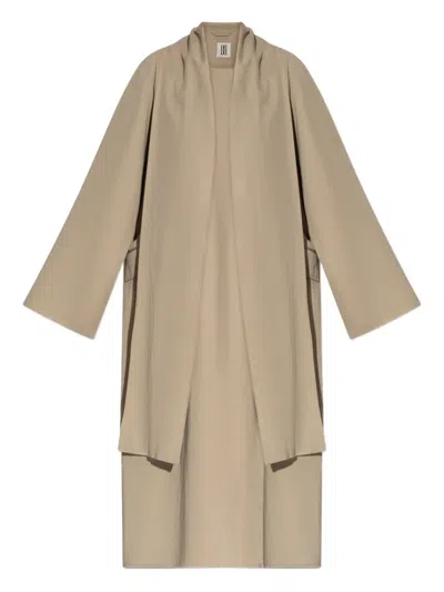 By Malene Birger Draped Open-front Coat