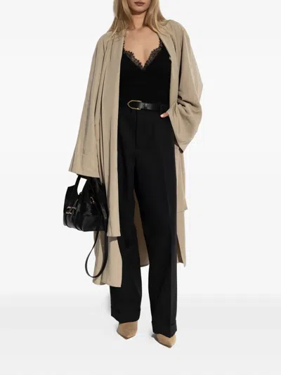 By Malene Birger Draped Open-front Coat