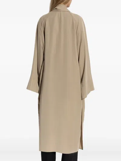 By Malene Birger Draped Open-front Coat