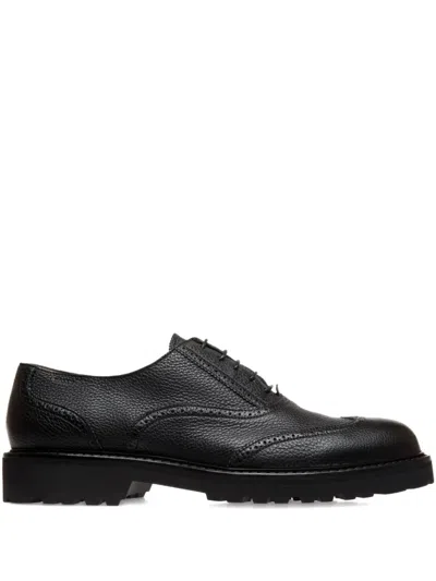 Bally Grained-leather Lace-up Oxford Shoes