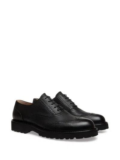 Bally Grained-leather Lace-up Oxford Shoes